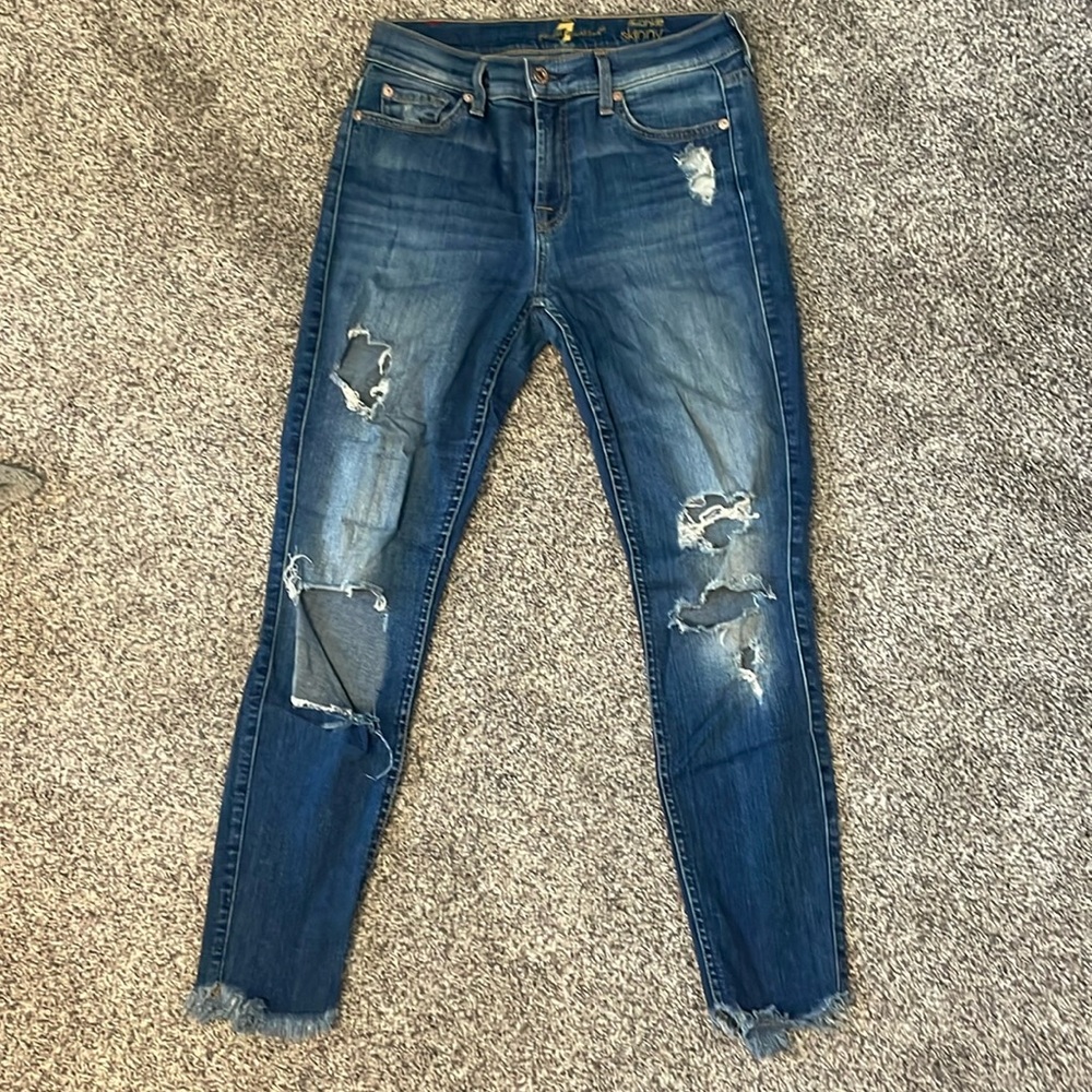 Sz 27 7 For All Mankind-The Ankle Skinny jeans